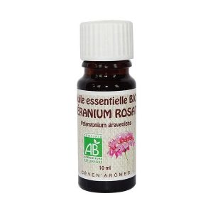 flacon 10ml huile essentielle bio geranium rosat