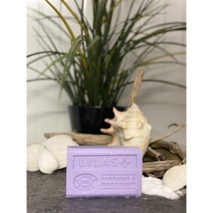 savon 125gr a l huile d olive bio lilas