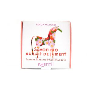 savon au lait de jument 40 figue de barbarie et rose musquee khentii 100g